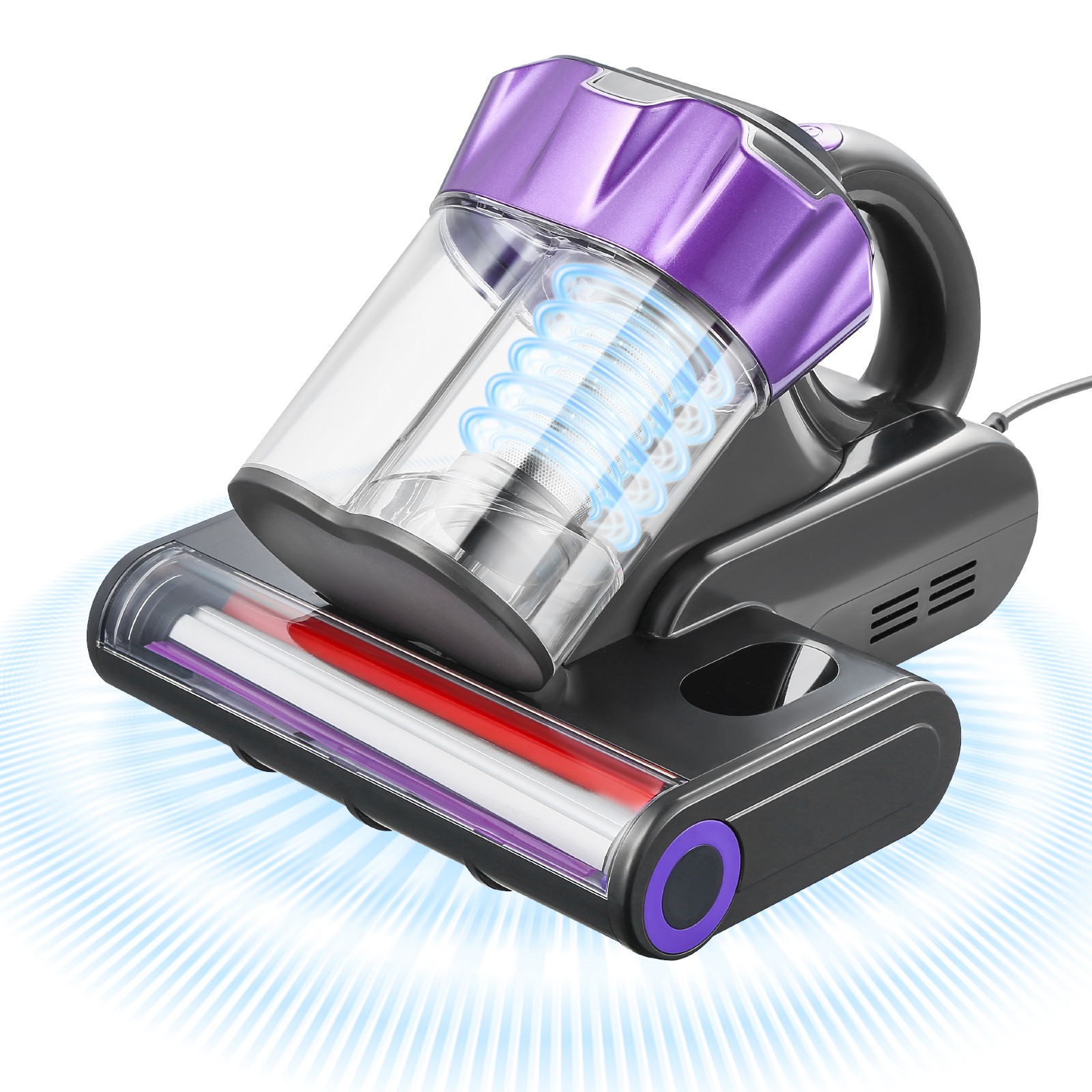 Mattress Vacuum Cleaner with 18Kpa Powerful Suction HEPA Filter 550W Gray gallery
