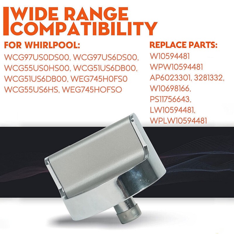 5-Pack W10594481 Range Knobs Replacement for Whirlpool WCG97US0DS00 US STOCK gallery