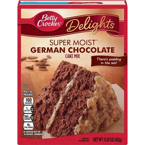 Betty Crocker Super Moist German Chocolate Cake Mix 3 Pack gallery