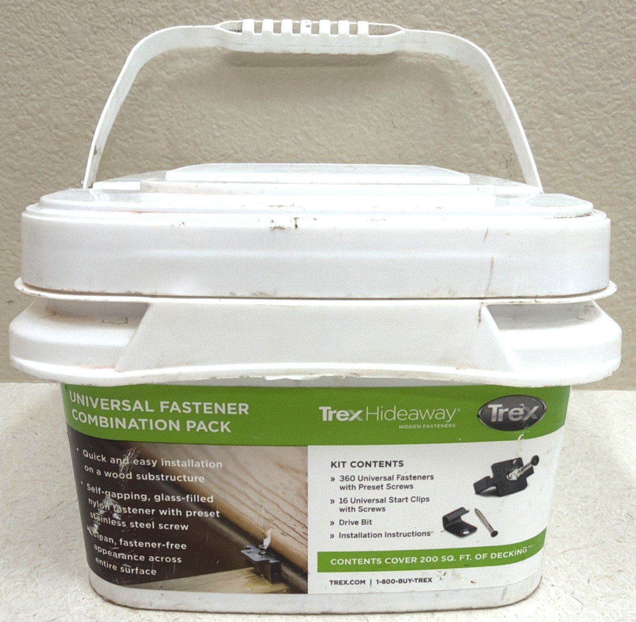 TREX HIDEAWAY UNIVERSAL FASTENER COMBINATION PACK 200 SQ. FT. gallery