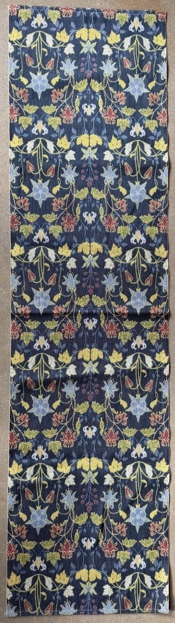 Ekelund Sweden Table Runner Arts & Crafts Botanical Floral Organic Cotton 14x47 gallery