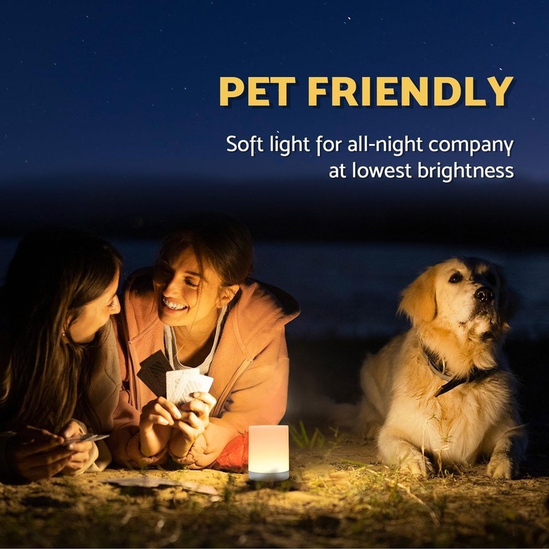 Color Changing Night Light Table Bedside Lamp for Baby Pet AA Battery Operated gallery