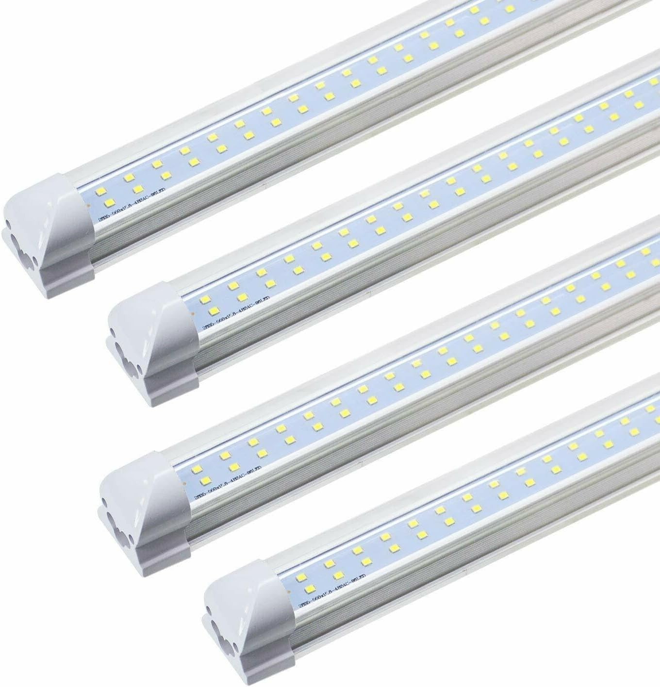 [4PACK] Alpha LED 4FT 18W 36W Double Line Integrated 6000K-6500K Cool White... gallery