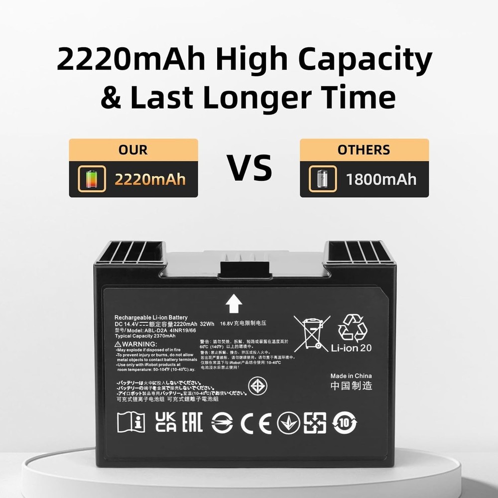 ABL-D2 Battery For iRobot Roomba e5 e6 i1 i2 i3 i4 i5 i6 i7 i7+i8+ j5+ J6 J7 J9+