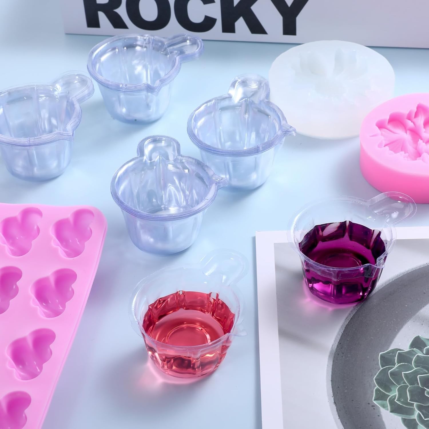 150Pcs 40Ml Disposable Plastic Resin Mixing Cups Multipurpose Dispensing Cup for gallery