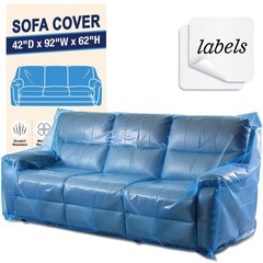 Extra Large Sofa Moving Cover for Storage Transportation, Sofa Couch Clear Pl…