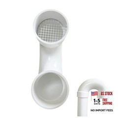 PVC termination vent with stainless steel For 2″ PVC Pipe 180 Degrees