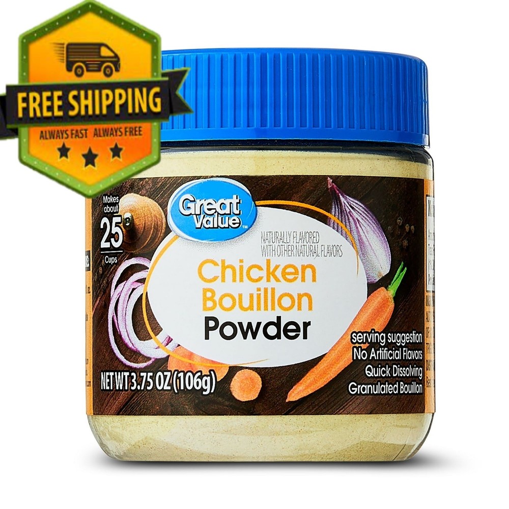 Great Value Chicken Bouillon Powder – 3.75 oz Jar