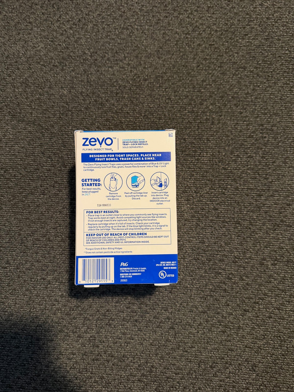Zevo Compact Flying Insect Trap - 1 Plug In Device & 1 Cartridge gallery