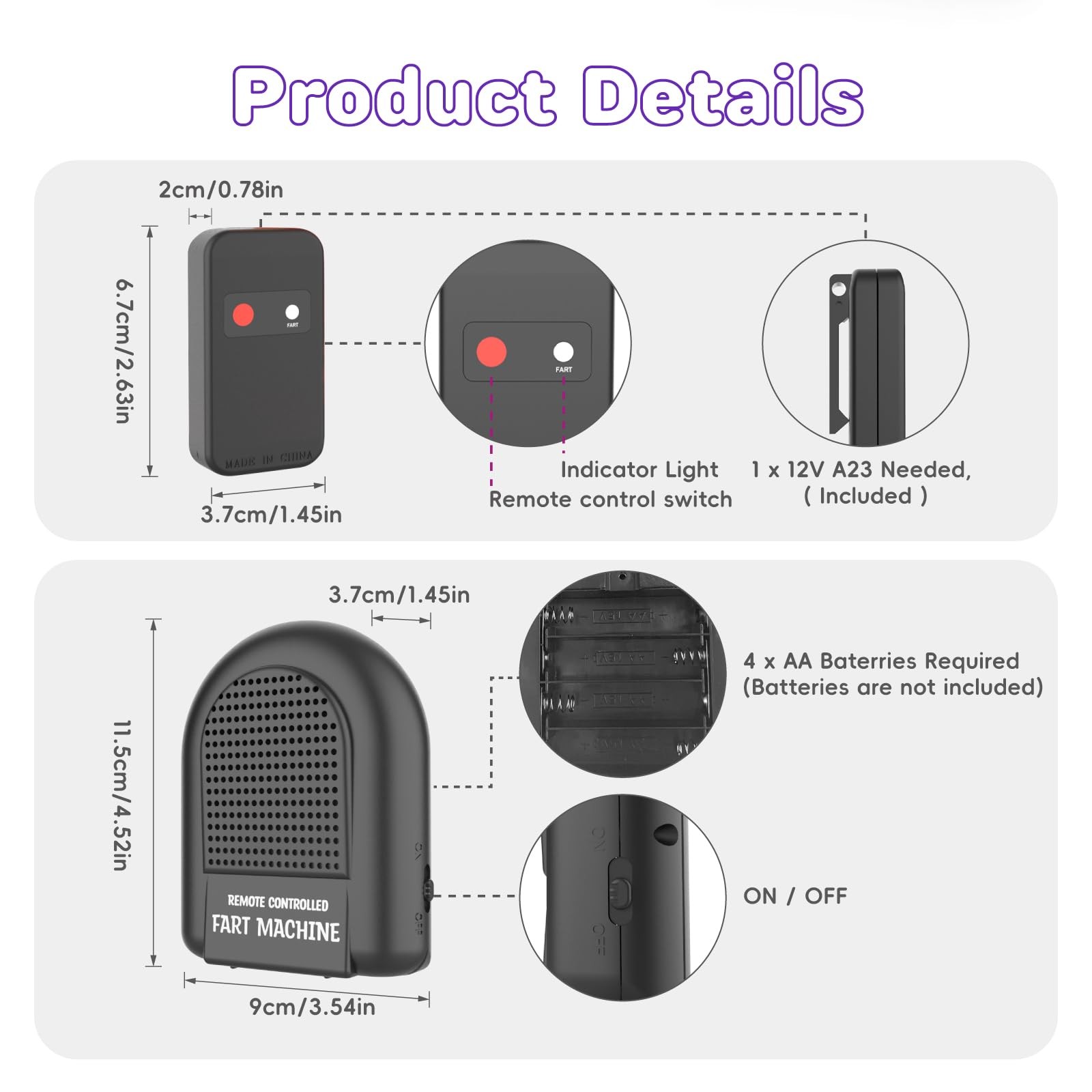 Fart Machine with Remote, Remote Controlled Fart Machine with Different Reali... gallery