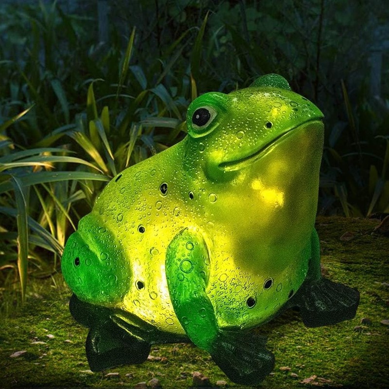 Waterproof Solar Frog Statue - E27 LED Mood Light - Highly Efficient Patio Decor gallery