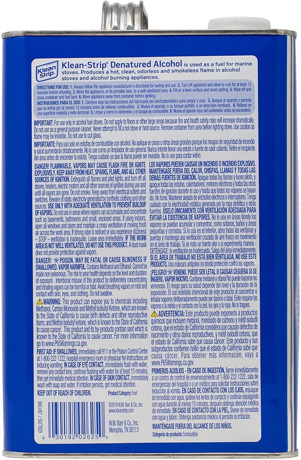 Klean Strip GSL26 Denatured Alcohol Clean Burning Fuel 1 Gallon. gallery