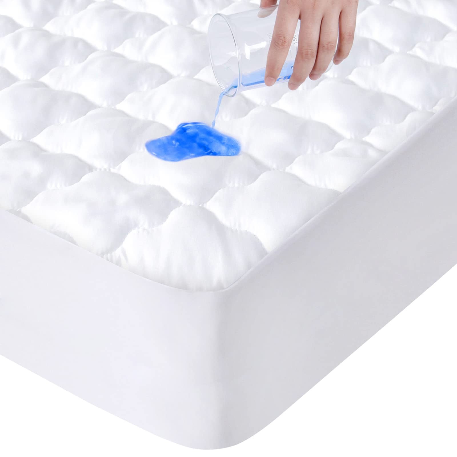 Twin Extra Long (XL) Mattress Protector Pad Waterproof Quilted, Breathable & ... gallery