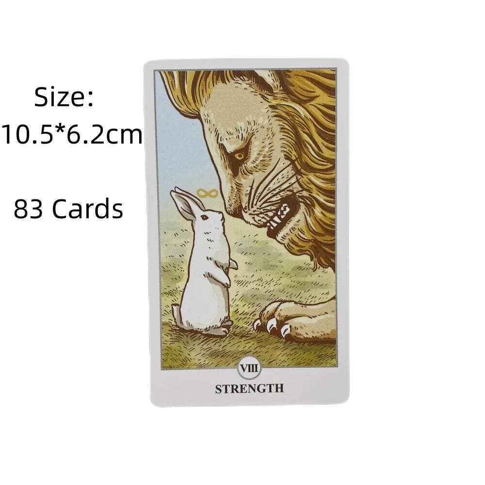 83 Card Rabbit Tarot Oracle Deck English Visions Divination Board Playing Game gallery