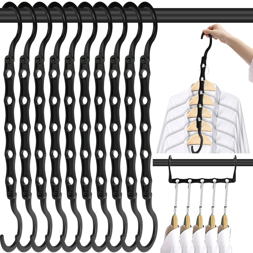 10 Pack Magic Hangers Space Saving Hangers Closet Space Saver Hanger Organizer