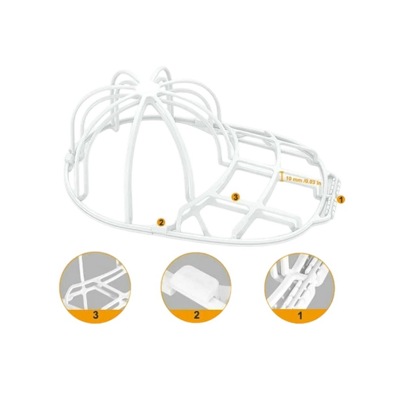 3 Pack Hat Washer Baseball Cap Cleaner Machine Washing Cage Holder Frame Net New gallery