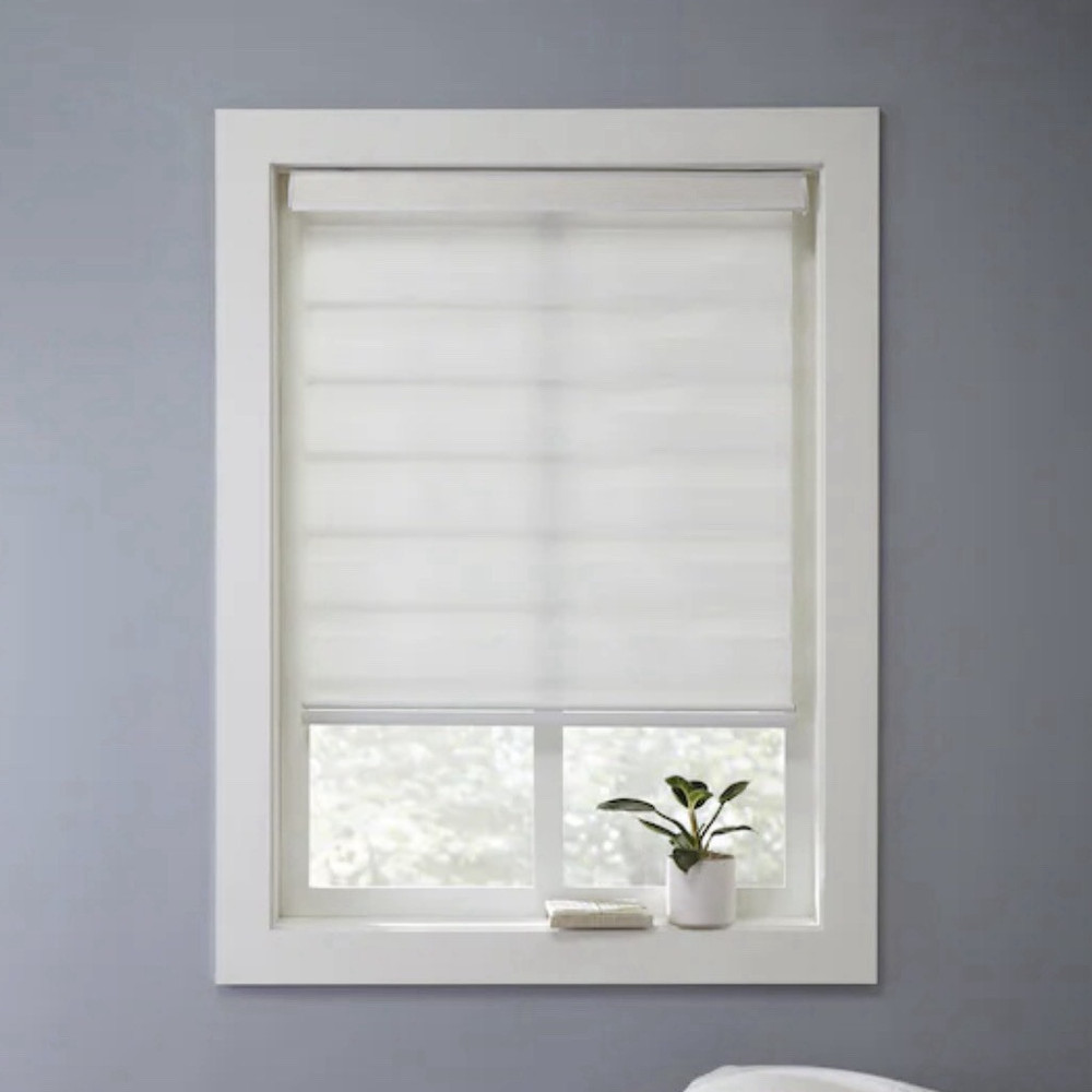 Origin21 White Light Zebra Roller Shade 39 x 64 in White Light Filtering