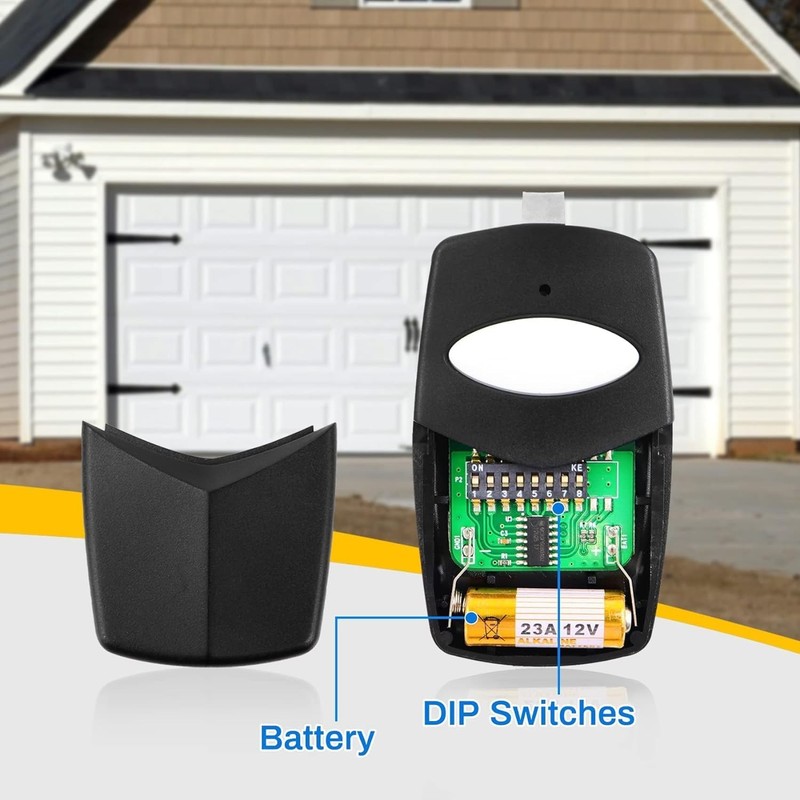 5-Pack DTC for Linear Delta 3 Garage Door Remote 8 DIP Switch Digit Black gallery