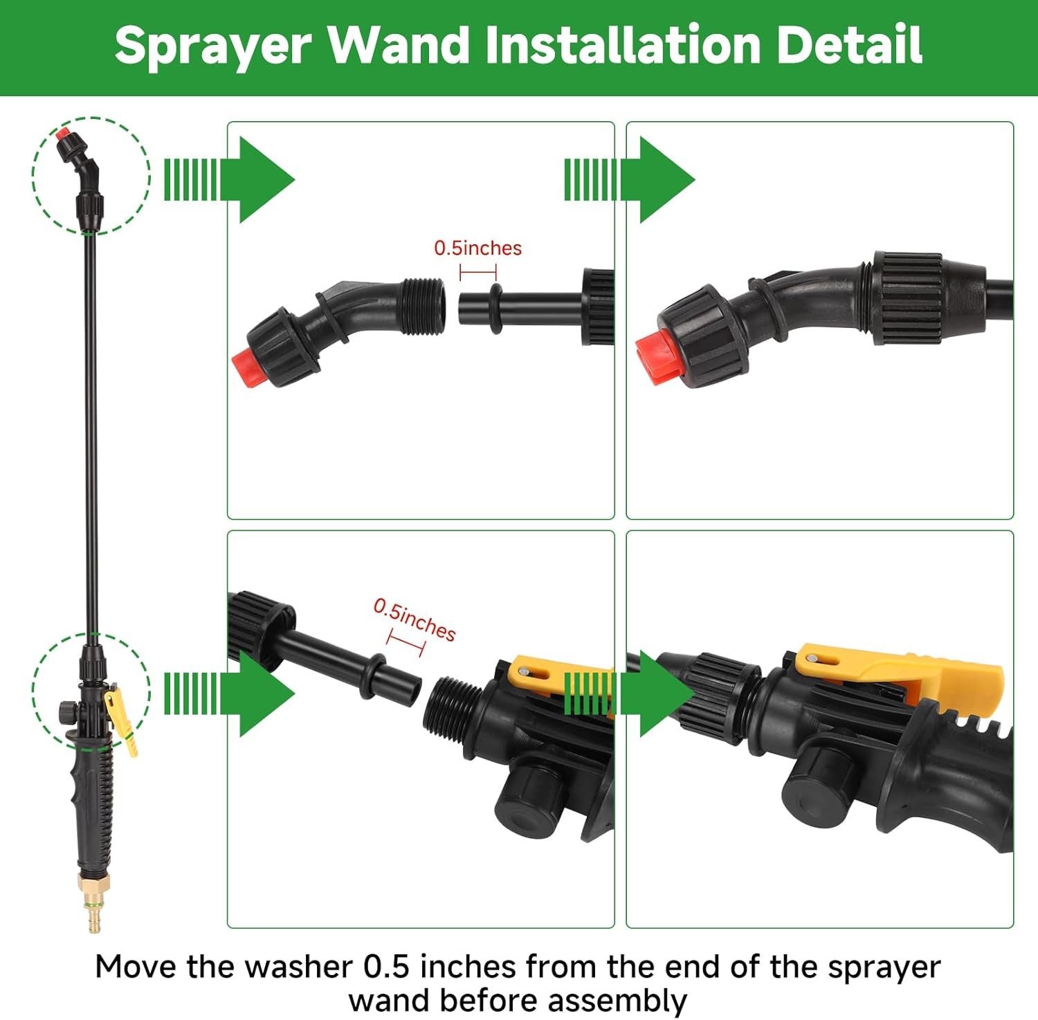 Sprayer Wand Replacement Acid Resistant 4 Nozzles gallery