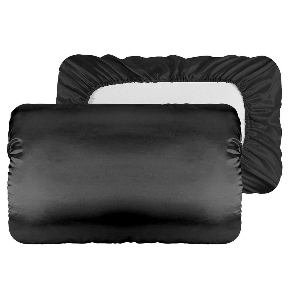 Luxurious Satin Silk Pillowcase Soft Bedding Standard Queen King Pillow Cover
