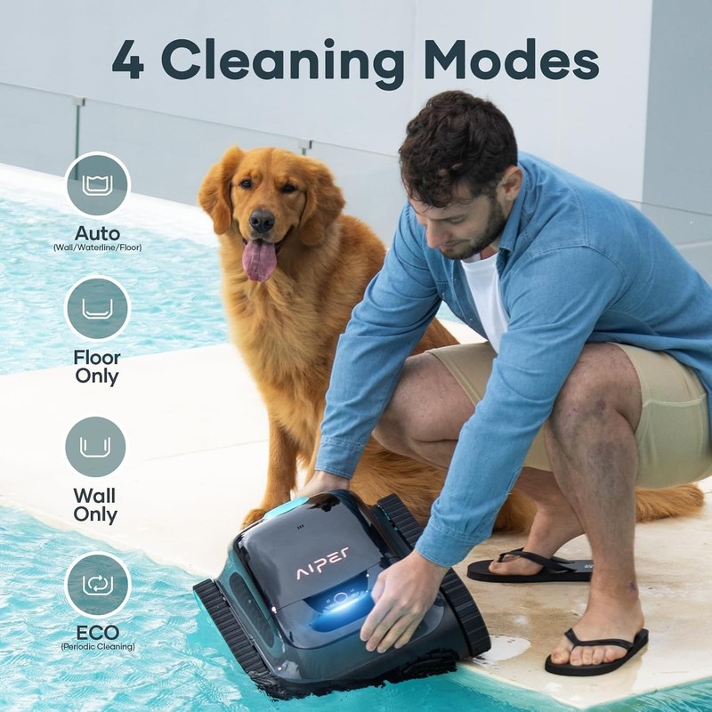 Aiper Scuba S1 Cordless Robotic Inground Pool Cleaner Vacuum Wall Floor Cleaning gallery