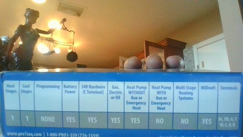 Pro1 T701 Low Voltage Non-Programmable Thermostat SINGLE STAGE 1 HEAT/1 COOL gallery