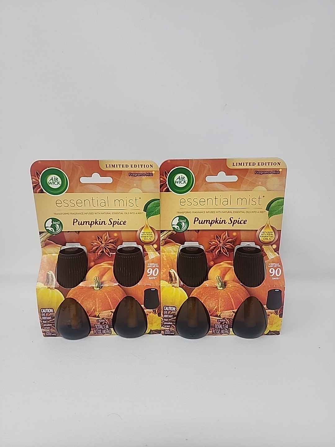 Air Wick Essential Oil Mist Refill Pumpkin Spice Air Freshener Aroma 4 ct ☆NEW☆ gallery
