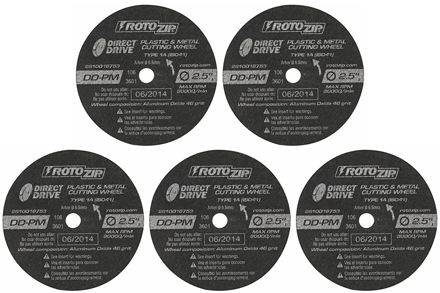 RotoZip Genuine Plastic & Metal Direct Drive Cut-Off Wheels (5pk) - 2610016660 gallery