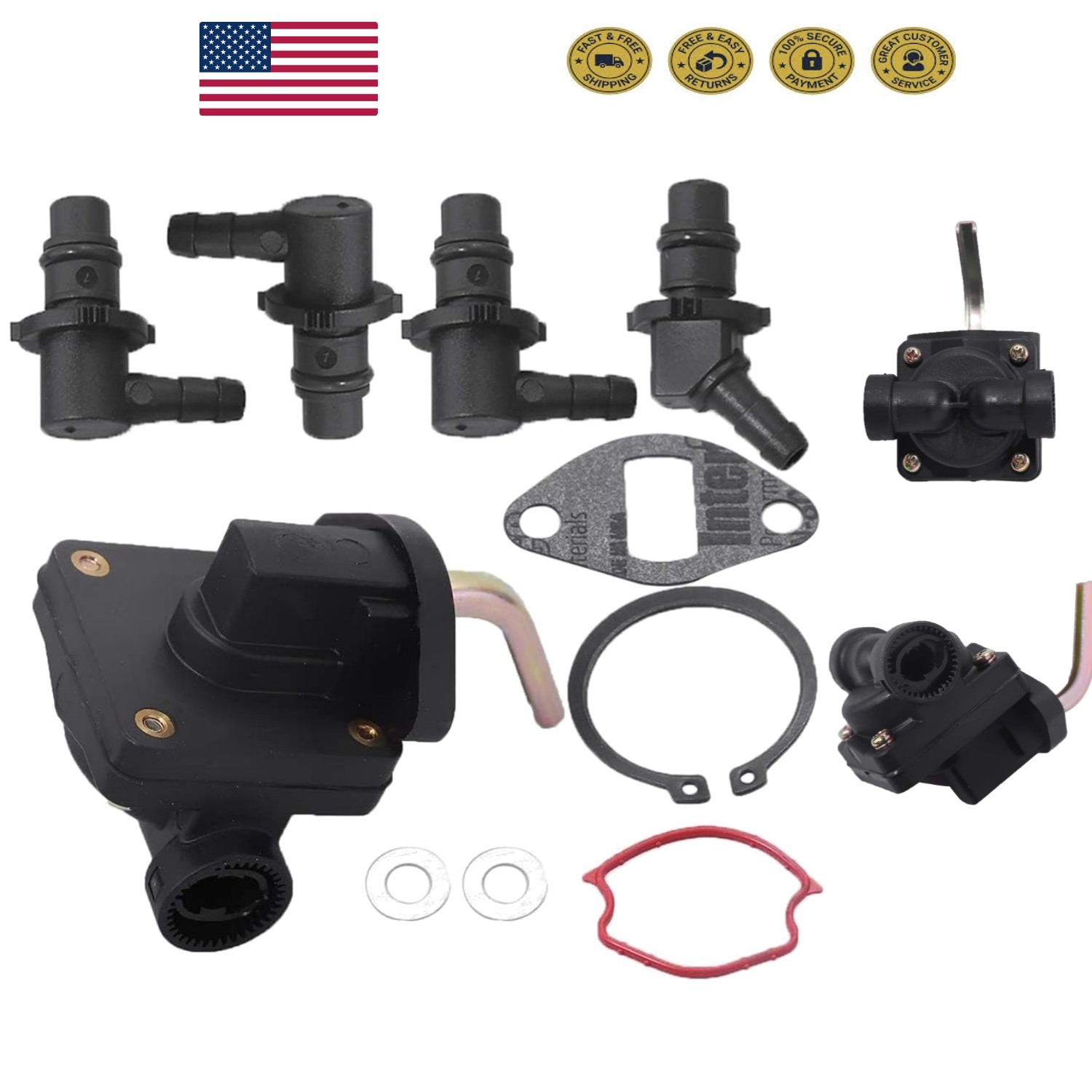 High Flow Gerotor Fuel Pump for Kohler K241 K301 Engines - Vehicle Specific Fit gallery
