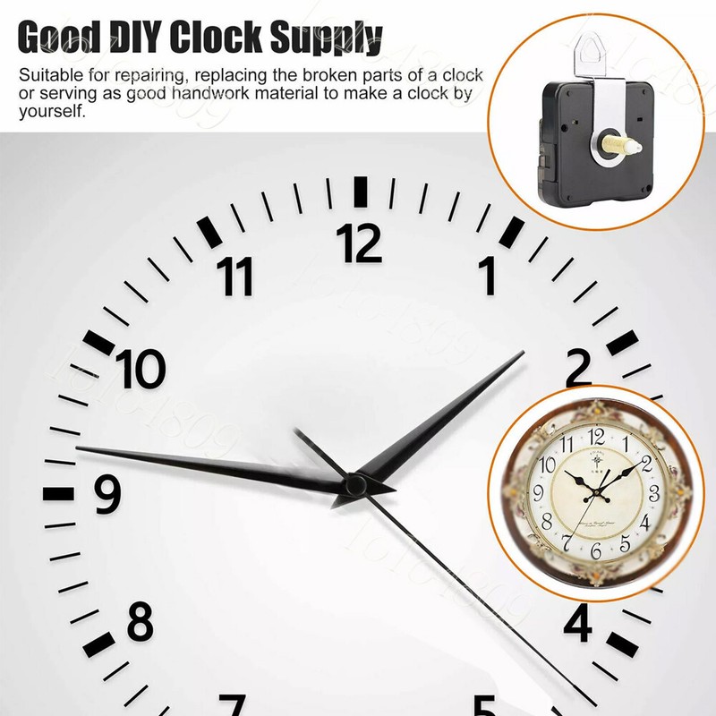 DIY Clock Movement Quartz Mechanism Wall Replacement Repair Tool Parts Hands Set gallery