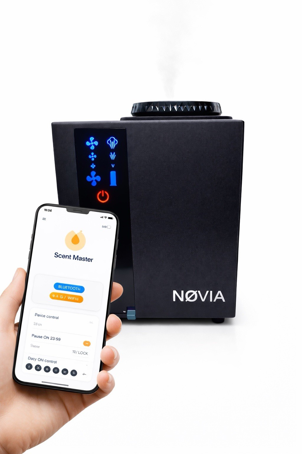 NOVIA A300 200ML Smart HVAC Scent Diffuser App Control 500m² Luxury Hotel gallery