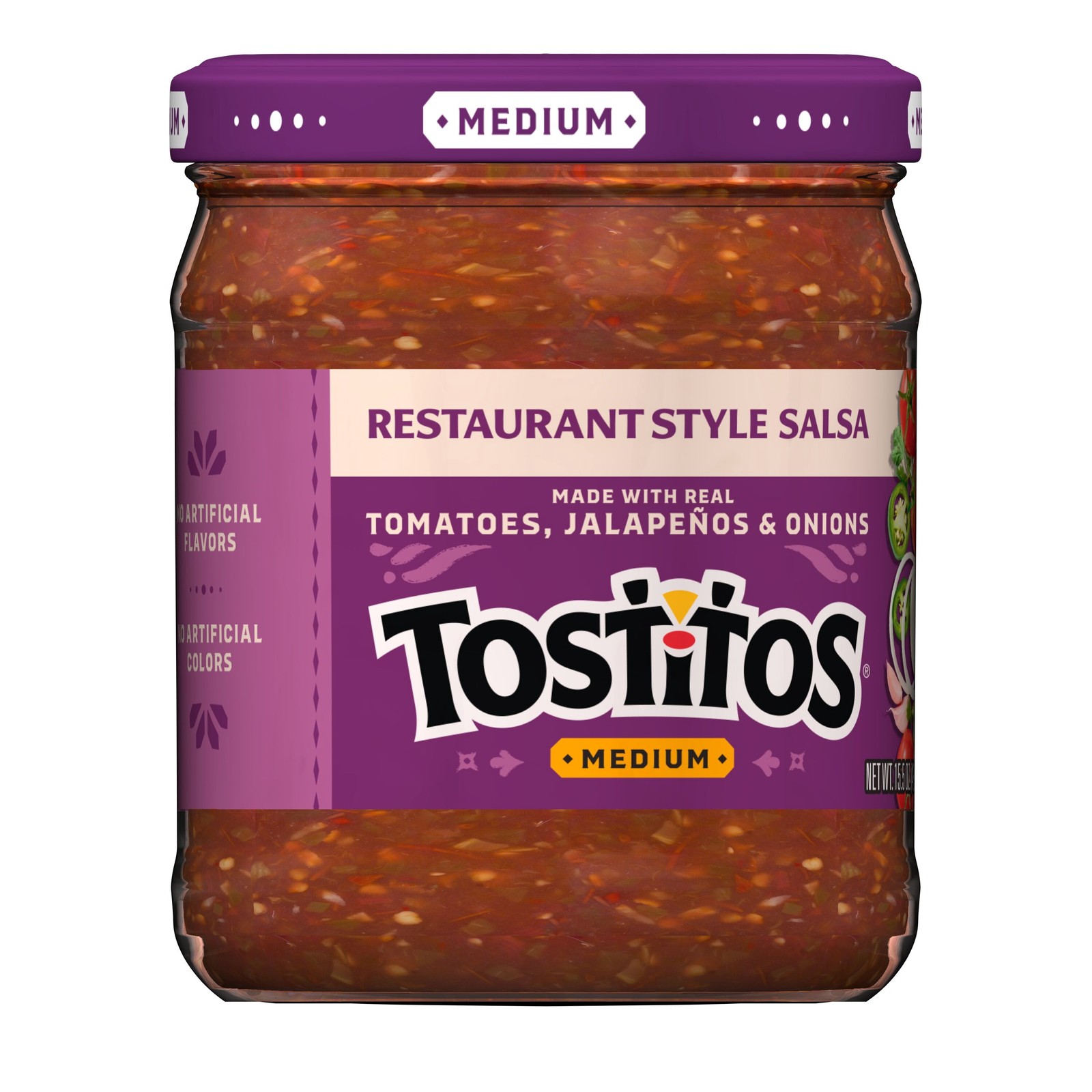 Medium Restaurant Style Salsa, No Artificial Colors, No Artificial Flavors, 15.5 gallery