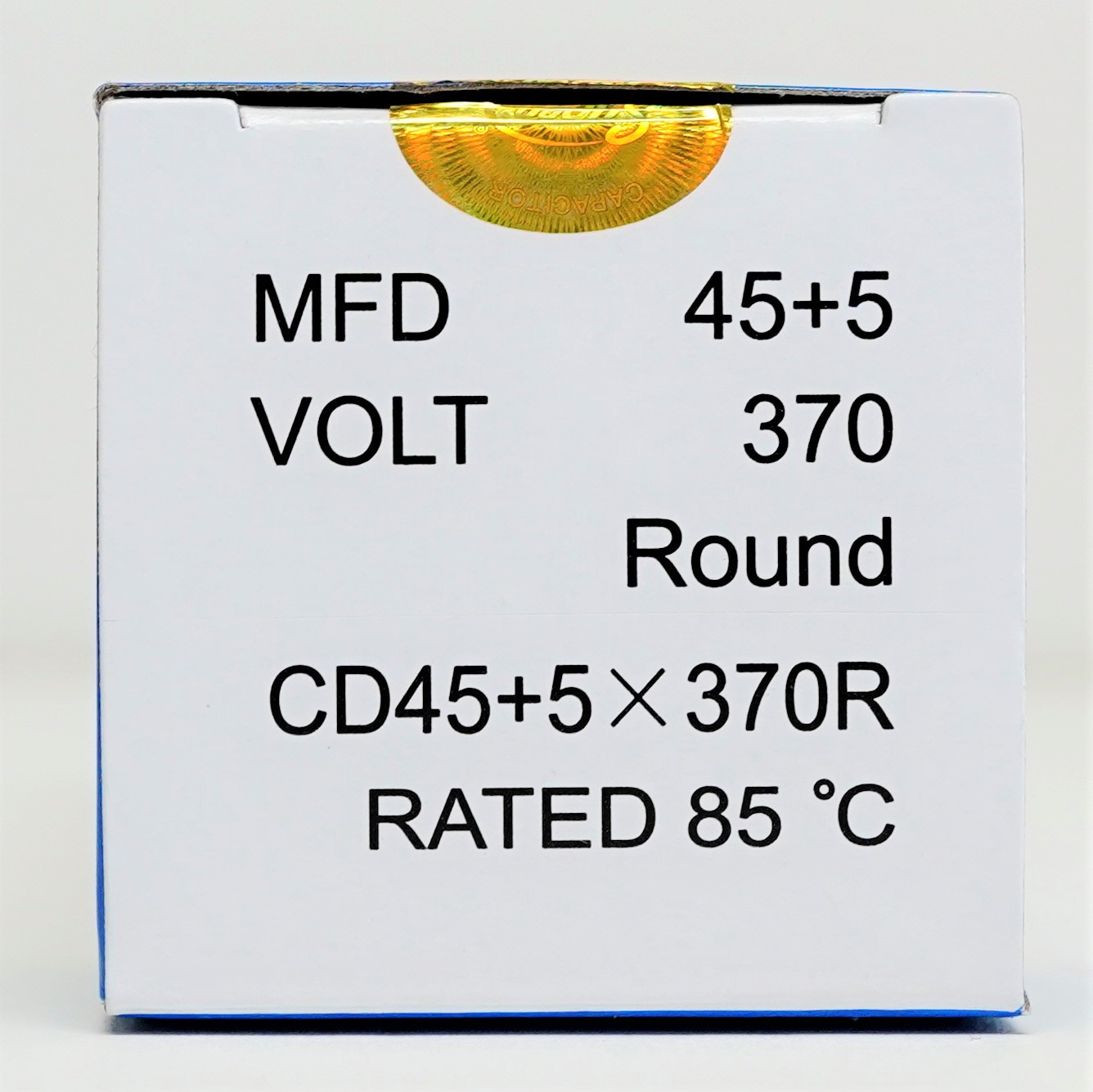 Air Conditioning HVAC Round Dual Motor Run Capacitor 45 + 5 MFD 370 Volt gallery