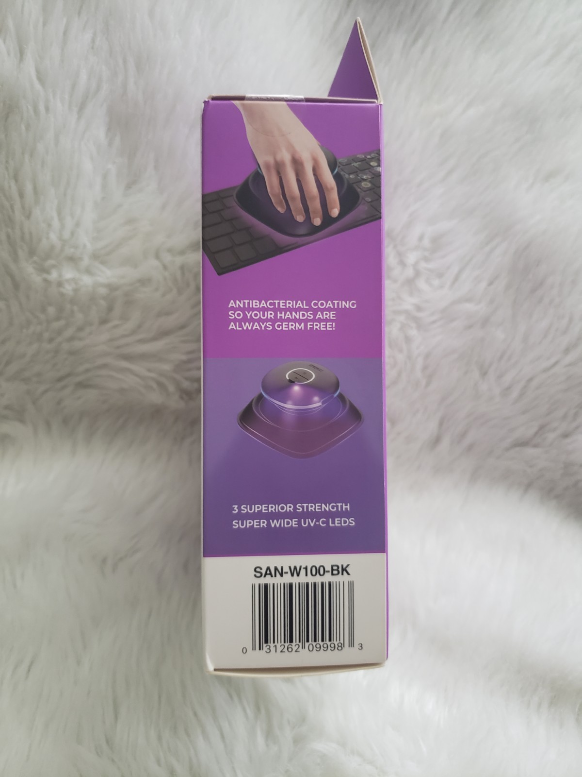 Homedics Portable Compact Sanitizer Wand for Everyday Use Cleaner LED NEW U.V.C. gallery
