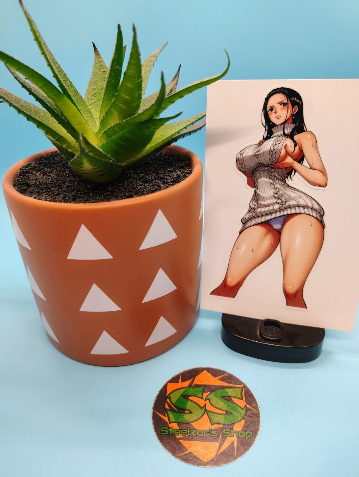 (4.5 Inches) One Piece - Nico Robin (Oppai #2) - Water-Resistant Vinyl Sticker gallery
