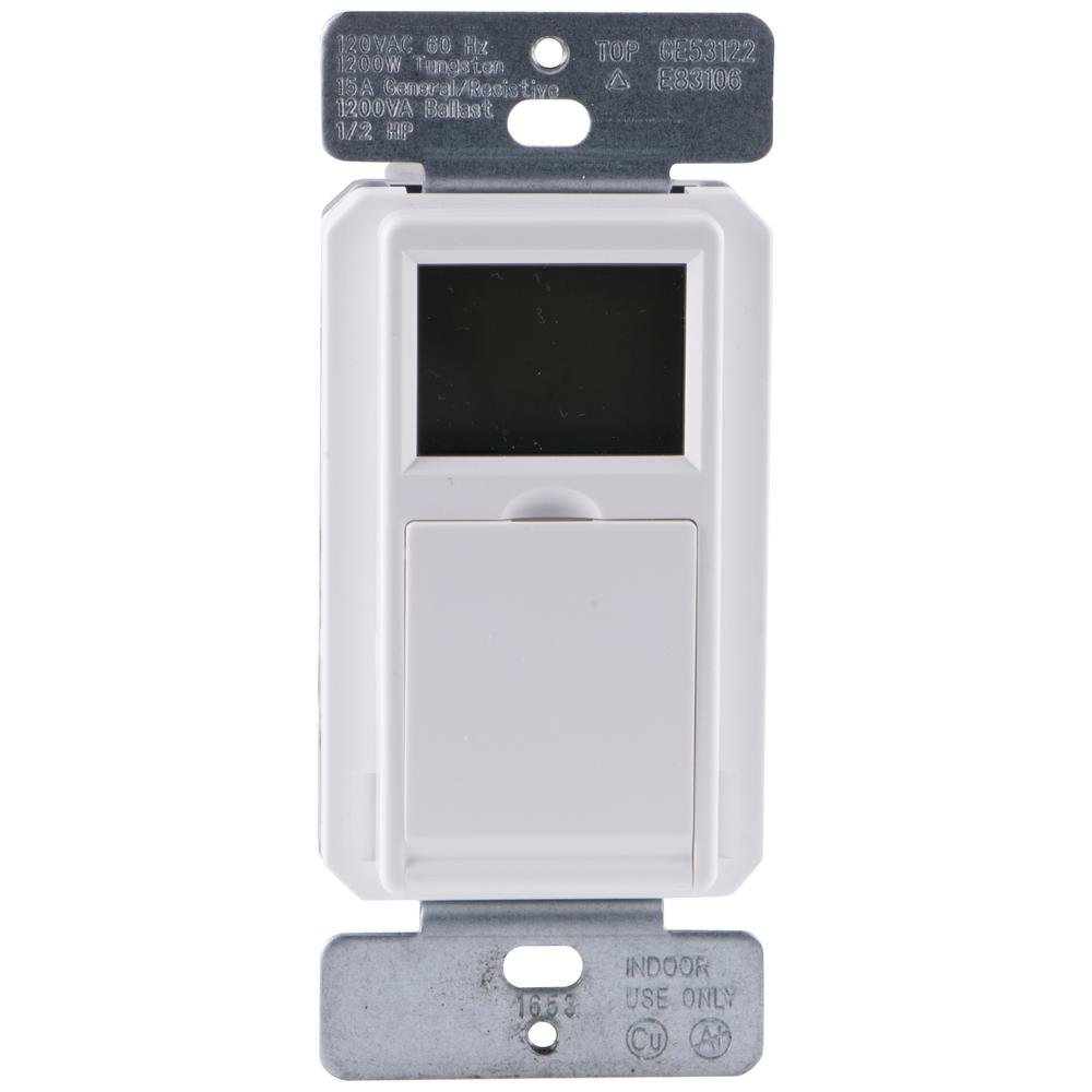 Defiant 15 Amp In-Wall 3-Way Daylight Adjusting Digital Timer with Screw gallery
