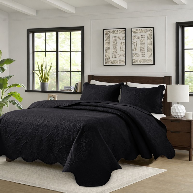 Lightweight Summer Bedspread Sets Soft Reversible Quilt Bedding Twin Queen King gallery