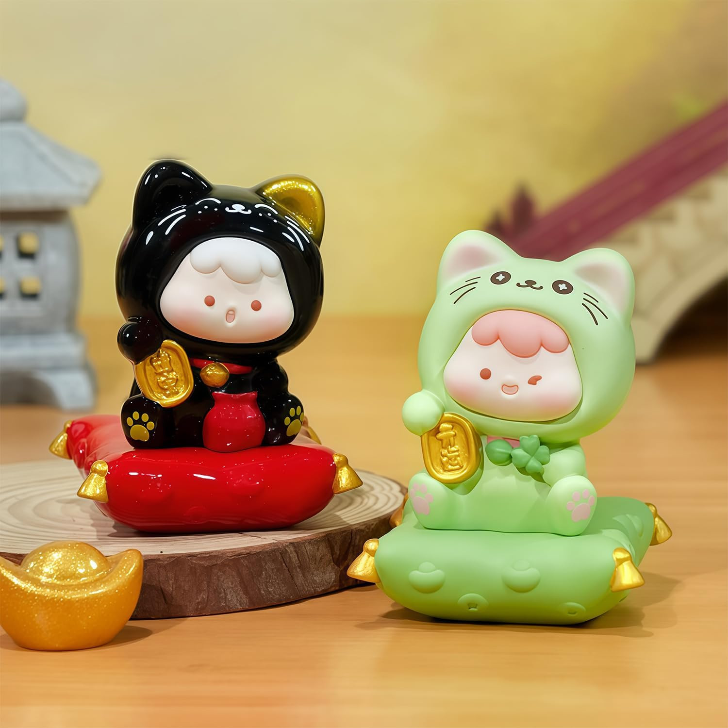 Lucky Cat Series Blind Box Figures, Random Design Action Figures Collectible ... gallery