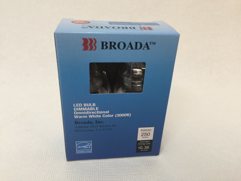 Broada 4 Pack LED Bulbs Dimmable C12 3W Brightness 250 Lumens Warm White 3000K gallery