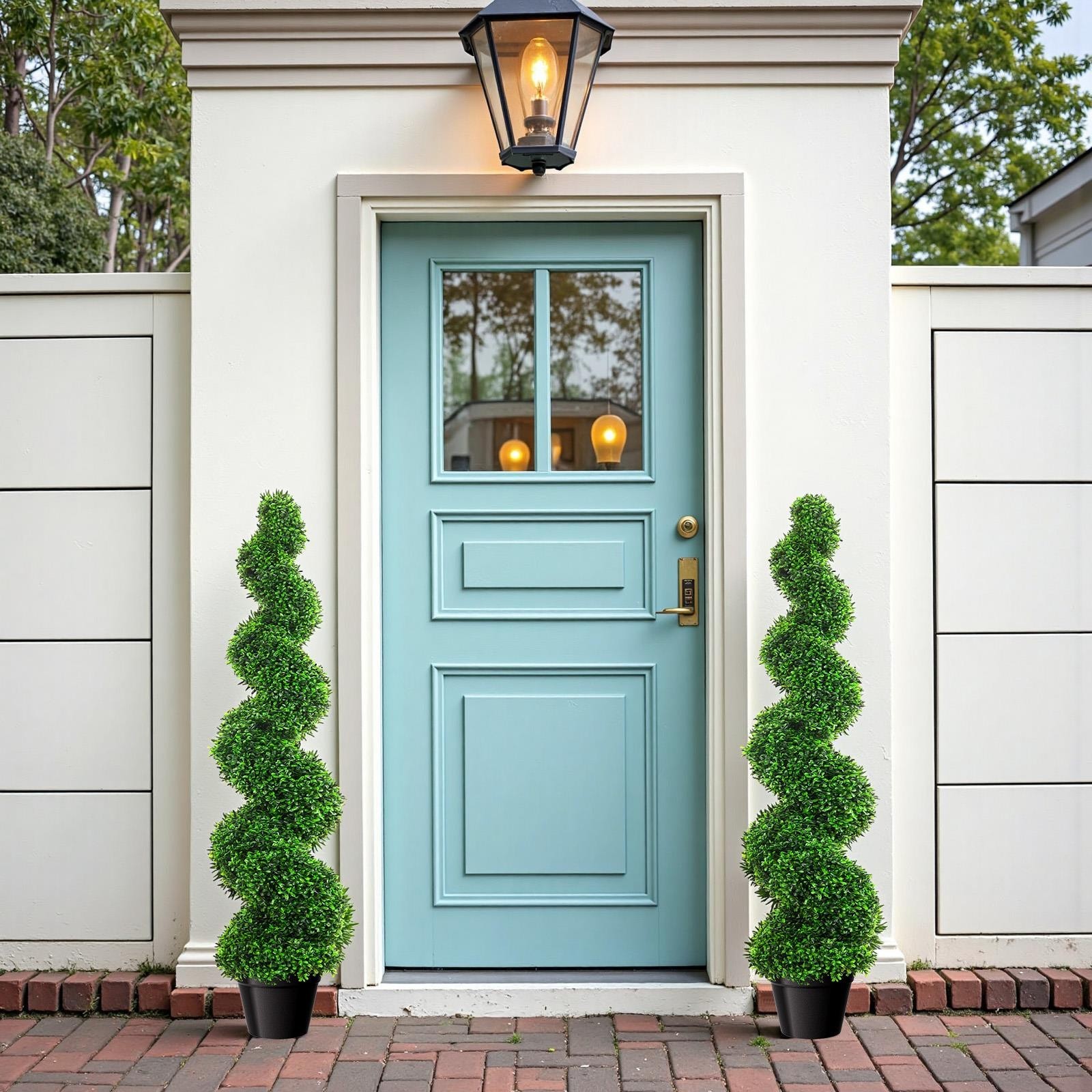 2Pack 3' Artificial Topiary Tree Faux Plant w/ Extra Leaves Indoor&Outdoor Decor gallery