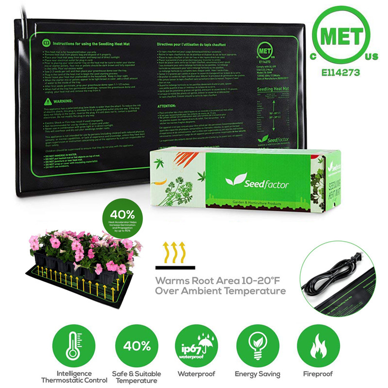 Seedfactor Waterproof Seedling Heat Mat Seed Starter Pad Germination Propagation gallery
