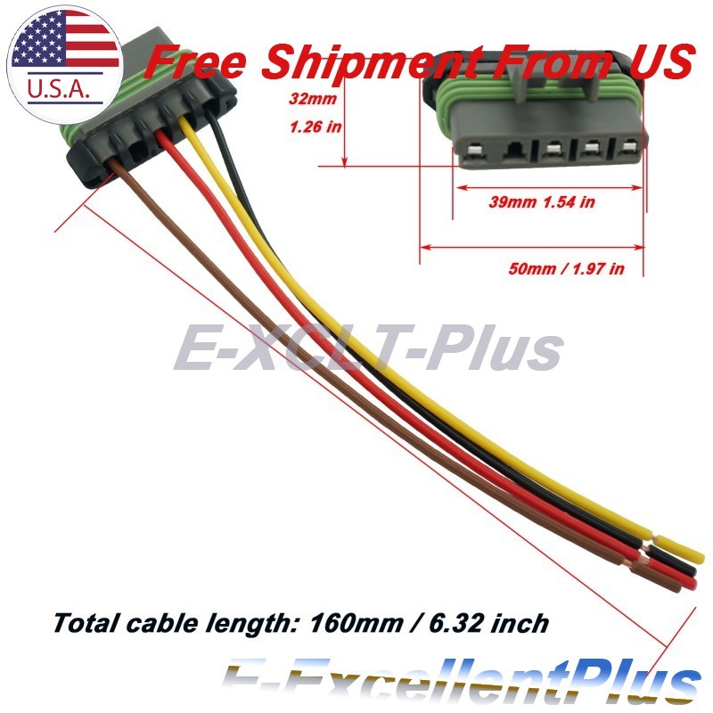 2PCS Tail Lamp Harness Pigtail Connector Fr Chevy Pickup C1500 C2500 C3500 K1500 gallery