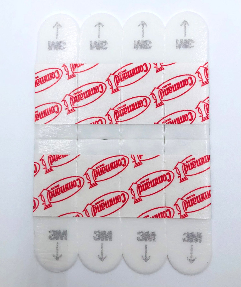 8 Command Strips 3M Poster White Small 4 Pairs Damage Free Hanging 1.75" Inch