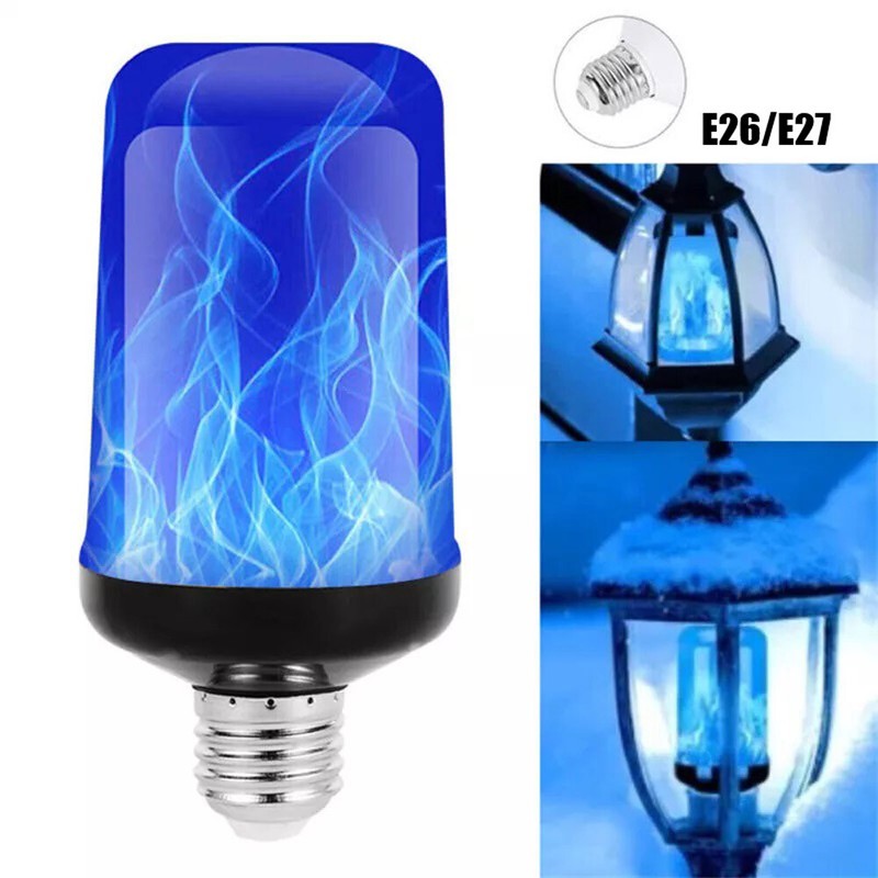 4 Modes E26 / E27 / B22 LED Fire Flicker Flame Light Simulated Burning Lamp Bulb gallery