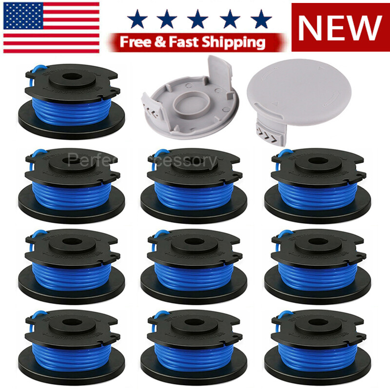 3/10 Pack For Ryobi Spool One+ String Trimmer Line 18V 24V 40V Weed Eater w/Cap gallery