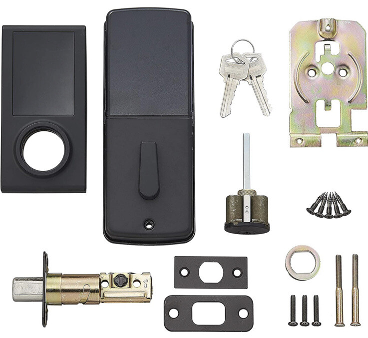 Amazon Basics Grade 3 Electronic Touchscreen Deadbolt Door Lock, Matte Black gallery
