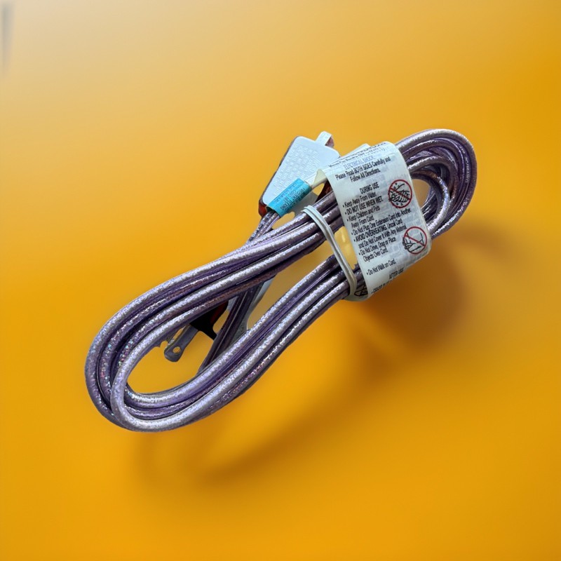 🔥 Leviton Glitter 9ft Purple Extension Cord 16/2 SPT-2 13A 1625W ~ 6 Units🔥 gallery