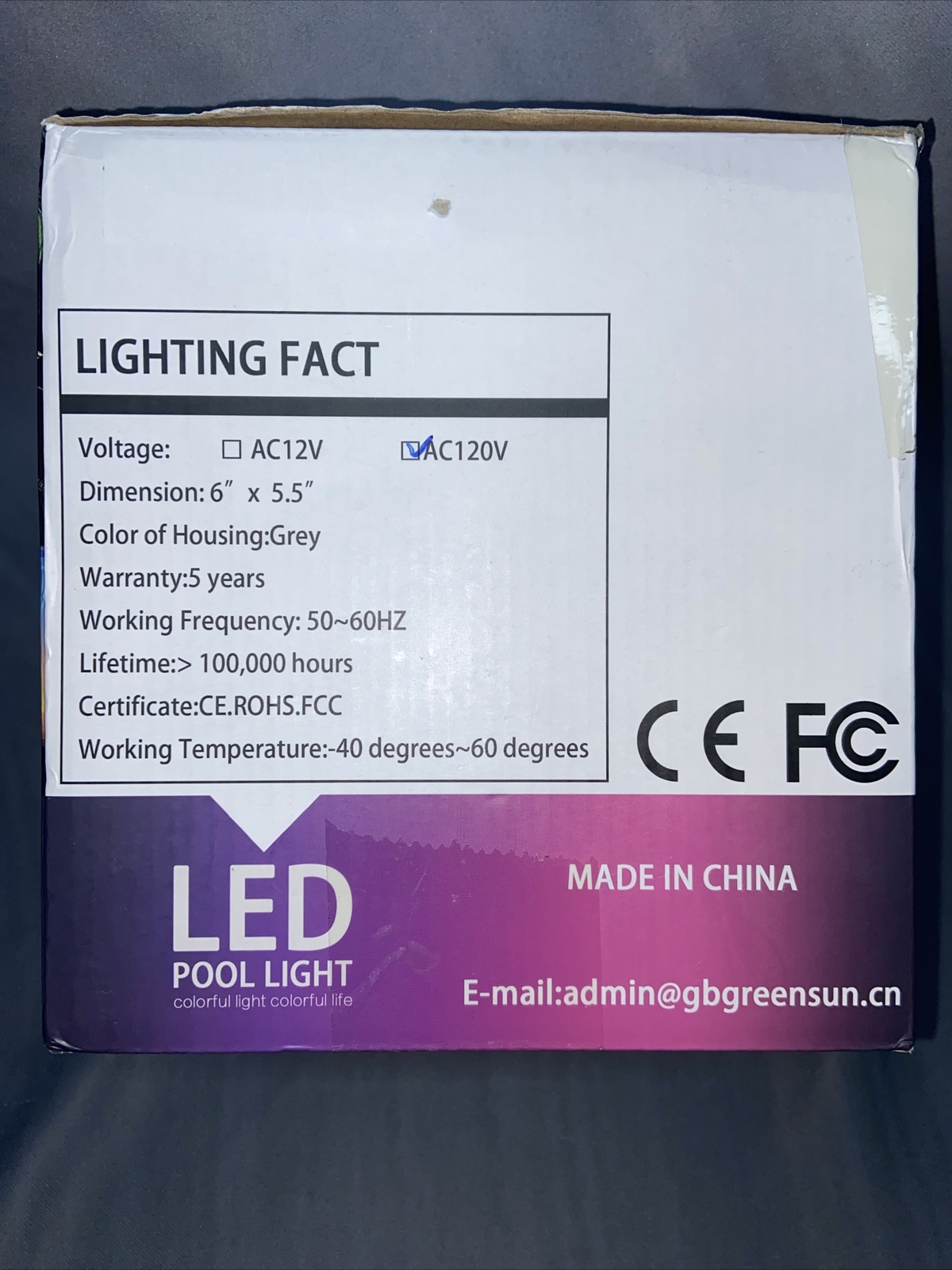 WYZM 120V 40W LED Pool Light Bulb for Pentair & Hayward Pool Light RGB+White. gallery