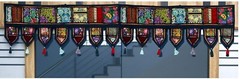 Indian Black Vintage Patchwork Embroidery Toran Door Valance Wall Hanging Decor