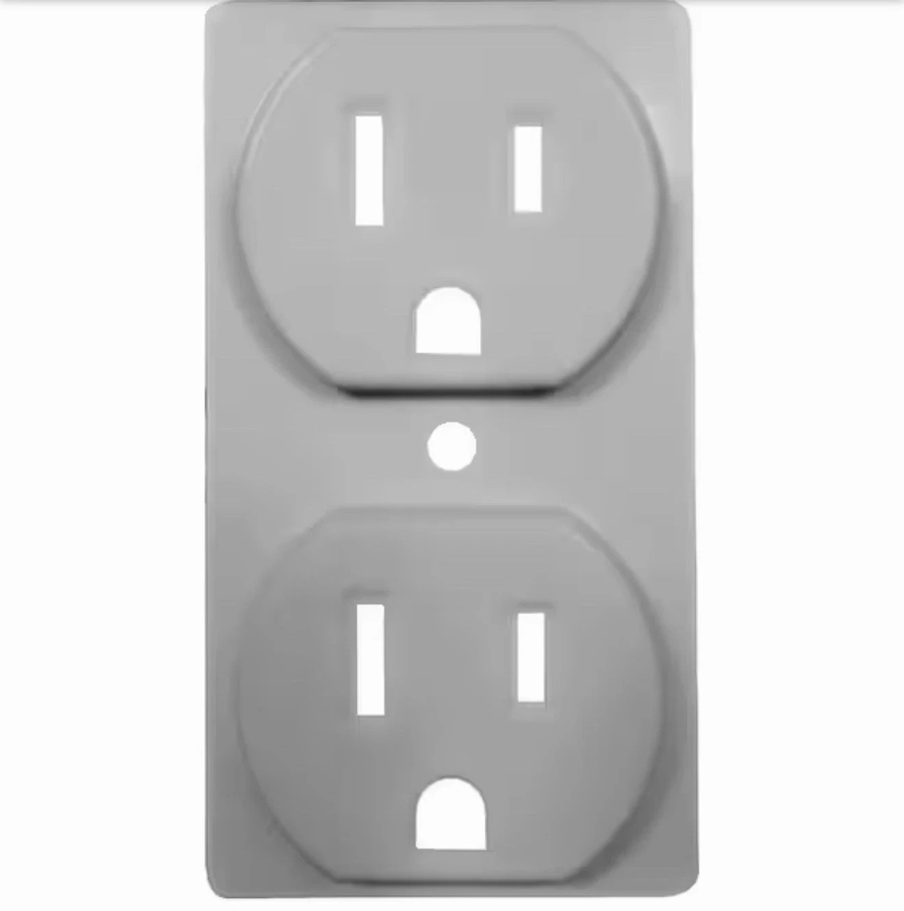 ColorCap 1-Gang Duplex Outlet Wall Plate - Nickel (4-Pack) gallery